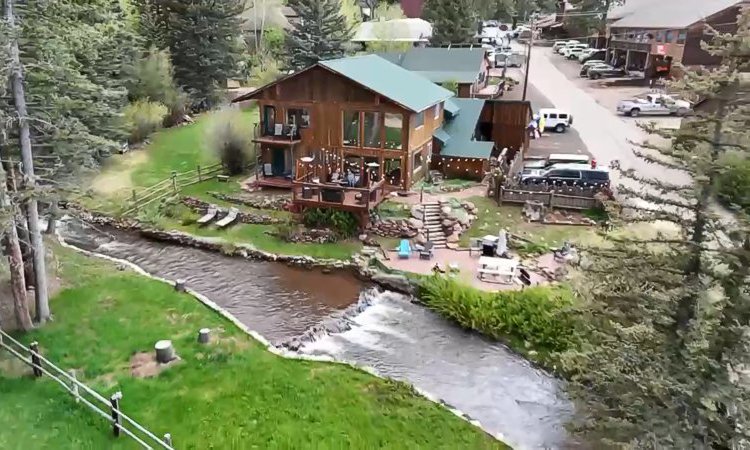 Main Street in Cuchara, Colorado