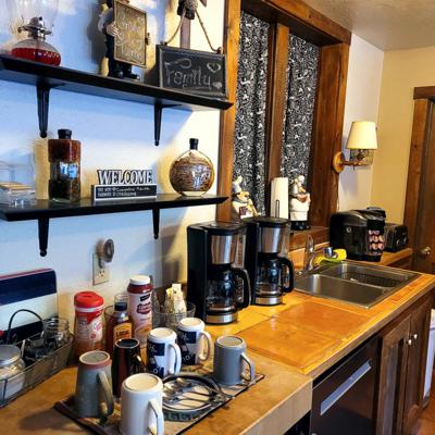 Coffee Bar at Cucharas River Bed and Breakfast