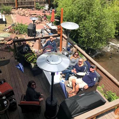 Riverside Deck & Porch at Cucharas River Bed and Breakfast